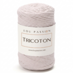Tricoton macramé écru référence 123 fil pour sacs au crochet Lou Passion