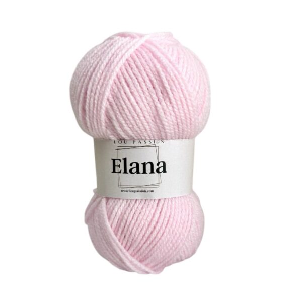 Pelote de laine Elana - Acrylique REF 331 - Rose bébé