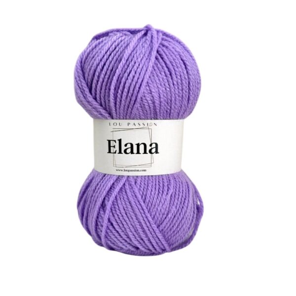 Pelote de laine Elana - Acrylique REF 598 - Lilas