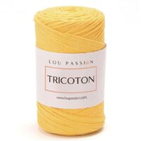 Tricoton macramé jaune référence 25 fil pour sacs au crochet Lou Passion
