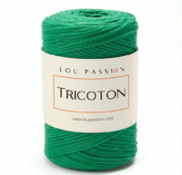 Tricoton macramé vert référence 130 fil pour sacs au crochet Lou Passion