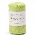 Tricoton macramé vert pomme référence 128 fil pour sacs au crochet Lou Passion