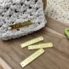 Étiquettes “Fait main” pour créations au crochet – accessoires Lou Passion