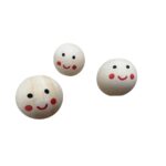 Perle en bois 3 cm avec visage peint pour créations DIY, crochet, amigurumi, accessoires et décoration