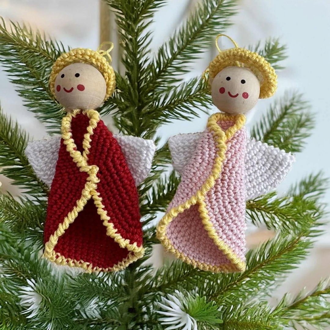 Modèle vidéo Ange de Noël au crochet – tutoriel Lou Passion