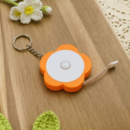 Mètre ruban fleur orange 150 cm / 60 pouces - Accessoire de couture Lou Passion