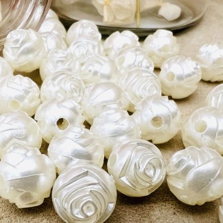 40 Perles Roses nacrés 10 mm (Copie)