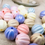 30 Perles pastel Nacrés gradués 11mm