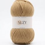 Pelote de fil acrylique Suzy beige – idéale pour crochet et tricot