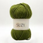 Pelote de fil acrylique Suzy asperge 100g 360m pour crochet et tricot