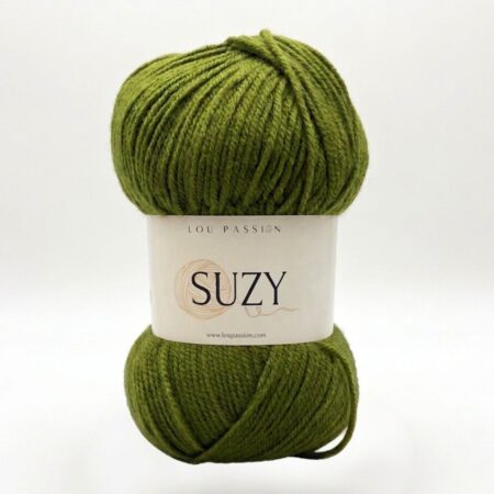 Pelote de fil acrylique Suzy asperge 100g 360m pour crochet et tricot