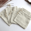 4 petits pochons en coton 9X11cm