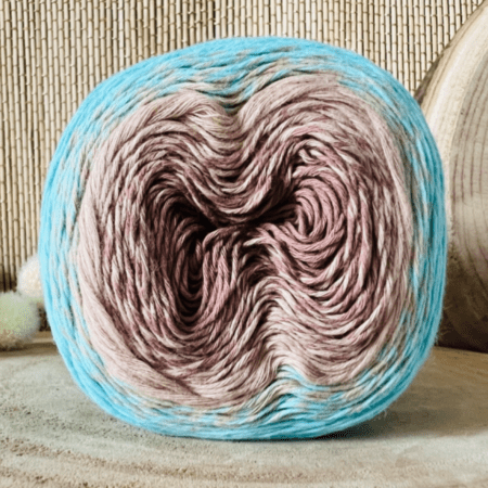 Pelote de laine pompon papillon Brique, tricot pas cher - Badaboum