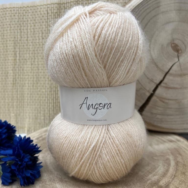 Pelote De Fil Pur Angora Indigo Phildar - Neuve, Aiguille 3.5, 100% Angora, Fabrication Française