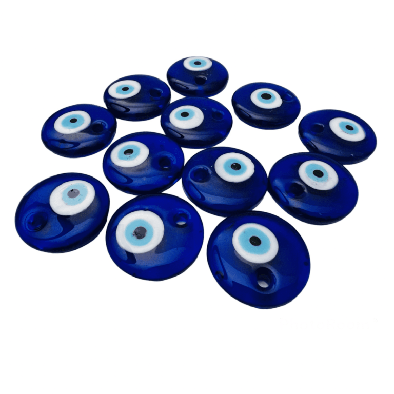 Pendentif Œil Turc Bleu 5cm GUOYOU - Protection Mauvais Œil, Pour Voiture Ou Décoration Murale