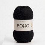 Fil coton Boho noir 100g 210m Oeko-Tex crochet tricot Lou Passion
