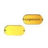 Label Étiquette 40X20mm Plexiglass Miroir doré à personnaliser