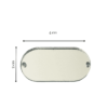 Label Étiquette 40X20mm Plexiglass Miroir Argent à personnaliser