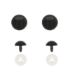 1 paire yeux plastique Noir pour peluches / amigurumis 18 mm