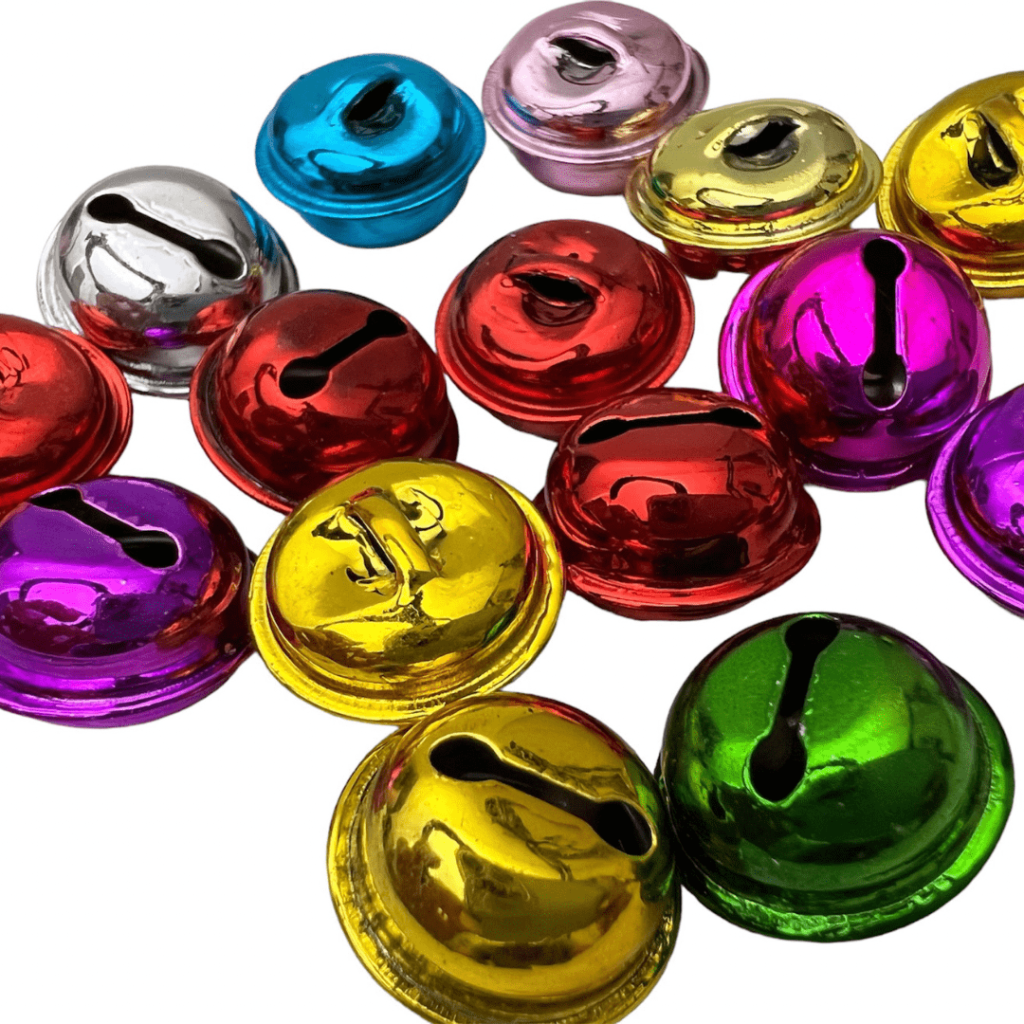 Lot De 18 Rubans Clochettes – 6 Couleurs – En Métal – Pour Bras, Pieds, Décoration Noël – Cadeaux Invités