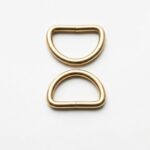 Anneaux D dorés 3,5 cm pour sac crochet et couture lot de 2