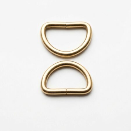 Anneaux D dorés 3,5 cm pour sac crochet et couture lot de 2