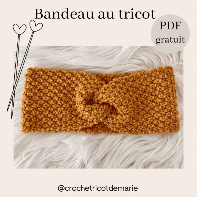 Bandeau Au Tricot Pdf Gratuit Et Vid O Lou Passion