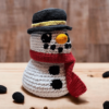 Tutoriel bonbonnière Bonhomme de neige au crochet vidéo pas à pas