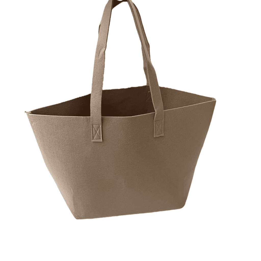 Sac shopping - cabas en feutrine Beige 49X30X20 cm - Lou Passion