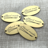 5 Etiquettes/ labels Ovales 35X20mm - Hand made collection Tricot