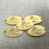 5 Etiquettes/ labels Ovales 35X20mm - Fait main Collection couture