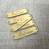 5 étiquettes labels rectangles arrondis 4x1cm - Fait main Collection Fil et aiguille