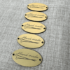 5 Etiquettes/ labels Ovales 35X20mm - Hand made collection Tricot