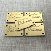 5 étiquettes labels rectangles 30x20 mm - fait main - Collection Aiguille et fil