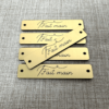 5 étiquettes labels rectangles 5x1 cm - fait main collection fil et aiguille