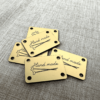 5 étiquettes labels rectangles 30x20 mm - Hand made collection Tricot