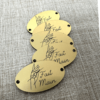 5 Etiquettes/ labels Ovales 35X20mm - Fait main Collection couture