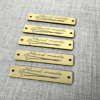 5 Etiquettes labels rectangles 5x1cm - Hand made collection Tricot