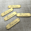 5 étiquettes labels rectangles arrondis 4x1cm - Fait main Collection Fil et aiguille
