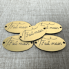 5 Etiquettes/ labels Ovales 35X20mm - fait main Collection aiguille et fil