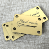 5 étiquettes labels rectangles 30x20 mm - Hand made collection Tricot