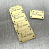 5 étiquettes labels rectangles 30x20 mm - fait main - Collection Aiguille et fil