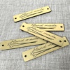 5 Etiquettes labels rectangles 5x1cm - Hand made collection Tricot