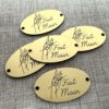 5 Etiquettes/ labels Ovales 35X20mm - Fait main Collection couture