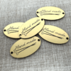 5 Etiquettes/ labels Ovales 35X20mm - Hand made collection Tricot