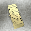 5 étiquettes labels rectangles 30x20 mm - fait main - Collection Aiguille et fil