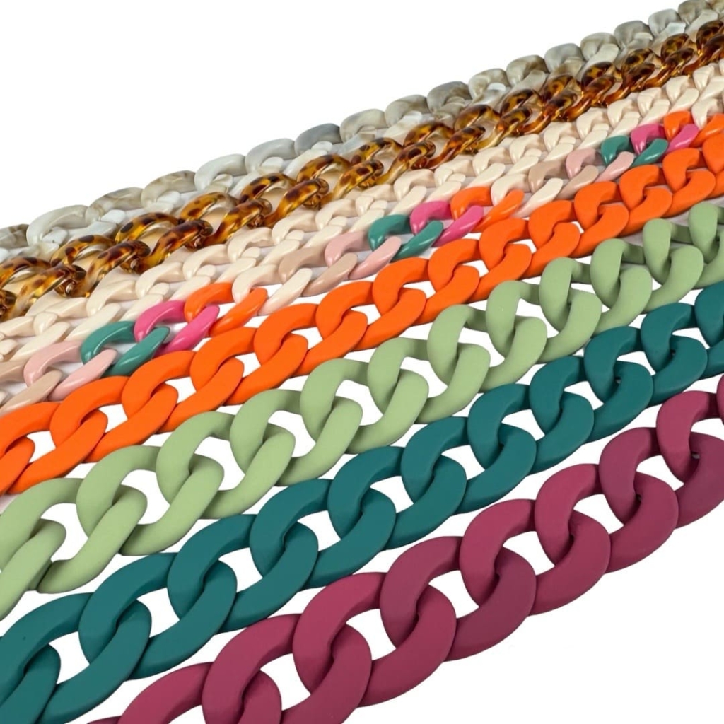 Chaine De Pantalon Homme YERTTER Chaîne De Pantalon En Acrylique Coloré Pour Pantalon Hip-hop Chaine Pantalon