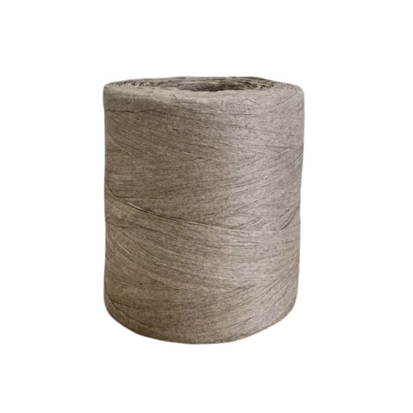 Bobine de fil raphia naturel couleur taupe – 200g / 265m
