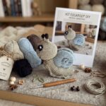 kit crochet amigurumi escargot diy débutant avec pelotes et tutoriel