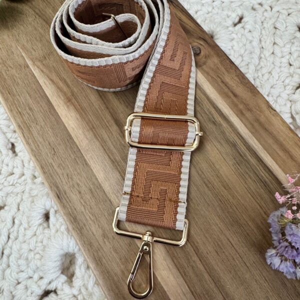 Bandoulière fantaisie réglable camel – Lou Passion